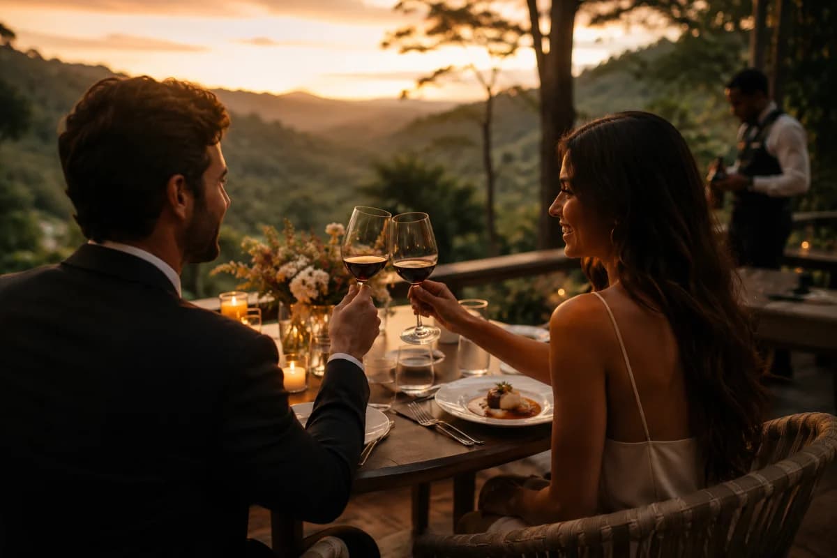 Experiências gastronômicas para aniversários de casal na Serra da Cantareira