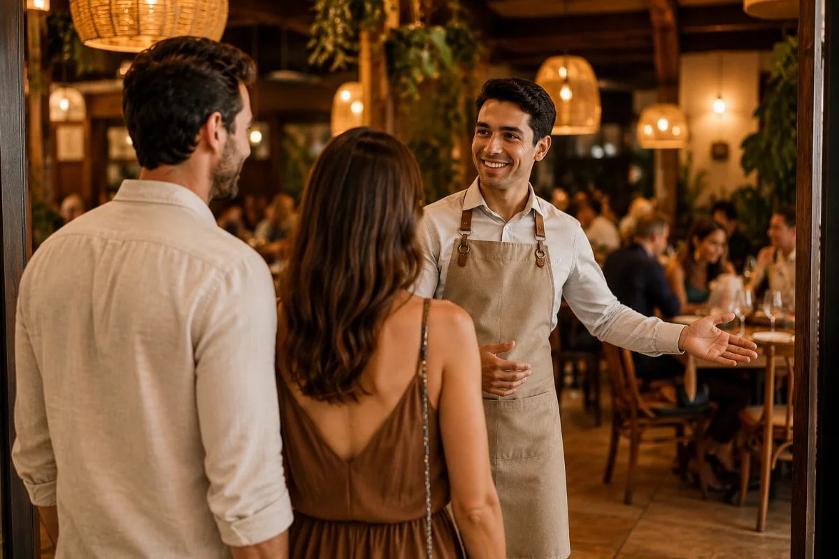 Como a cordialidade influencia a percepção de qualidade em um restaurante?